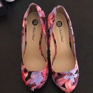 Michael Antonio pink/blue floral shoes